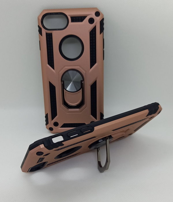 iPhone 8 geeignete Hülle Outdoor Case mit magnetischer Ringhalterung rose