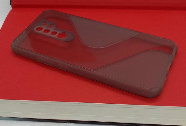 Handyhülle passend für Xiaomi Redmi 9 Back Cover Muster grau