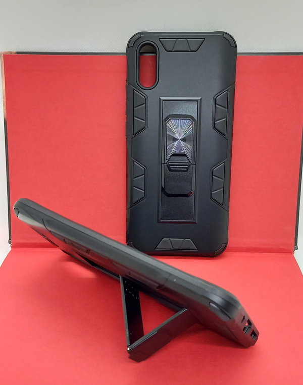 Outdoor TPU Handyhülle passend für Xiaomi Redmi 9A schwarz
