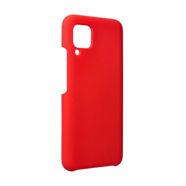 Huawei P40 Lite geeignete Hülle Silikon Case mit Soft Inlay rot