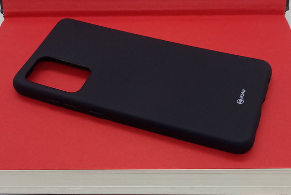 Handyhülle für Samsung A52 geeignet ROAR Colorful Jelly Case schwarz