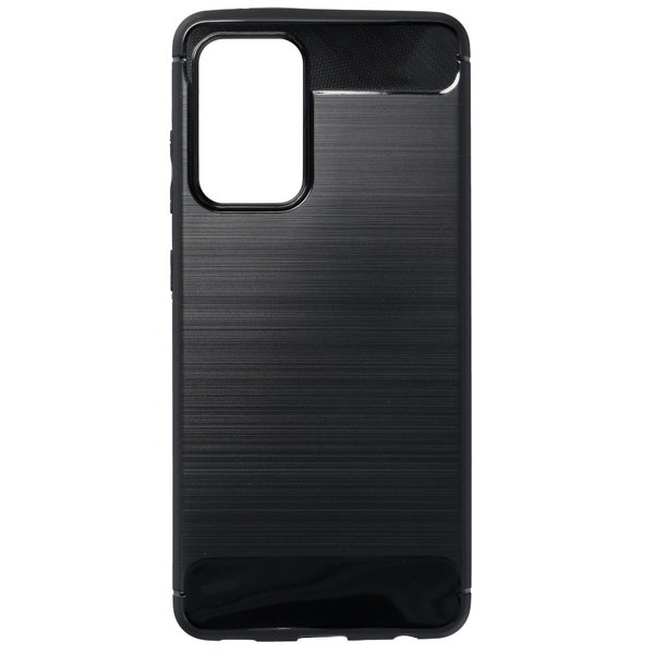 Handyhülle für Samsung A52 geeignet Silikon Case mit Carbon Muster schwarz