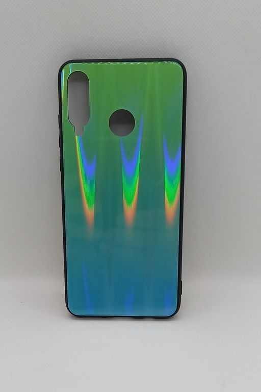 Handyhülle Huawei P30 Lite geeignet Back Cover mit Magic Glas Polareffekt grün