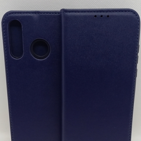 Handytasche aus Genuine Leather Navy Blue passend für Huawei P30 Lite