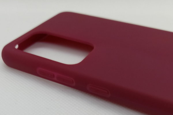 Handyhülle für Samsung A52 geeignet Soft Case Back Cover Burgund