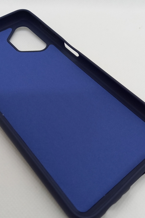 Samsung A32 geeignete Hülle Silikon Case Soft Inlay dunkelblau