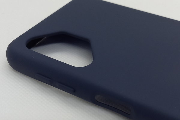 Handyhülle Silikon Case Soft Inlay passend für Samsung A32 5G dunkelblau