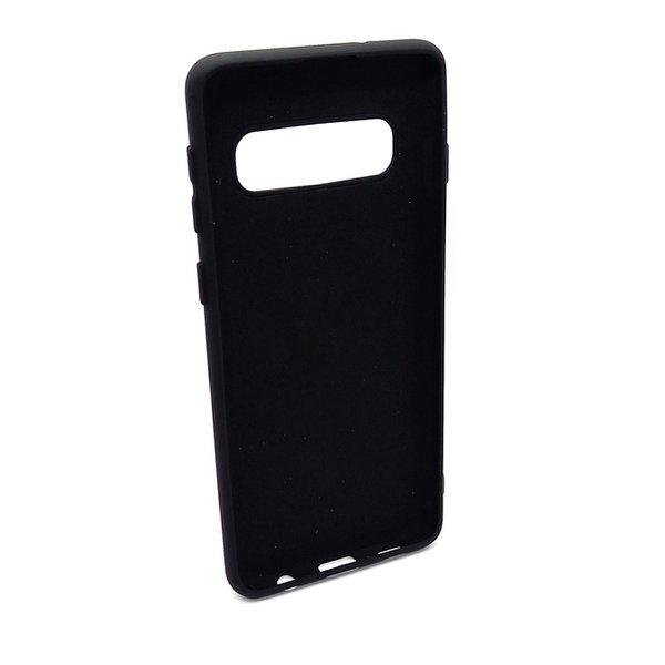 Handyhülle für Samsung S10 geeignet Silikon Case Soft Inlay schwarz