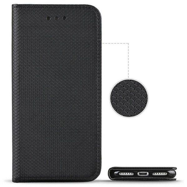 Handytasche für Samsung A52 geeignet geriffelt schwarz