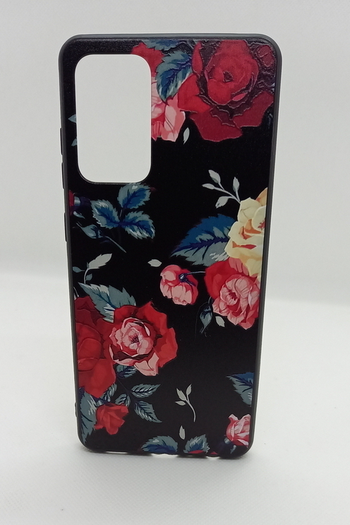 Samsung A72 geeignete Hülle Back Cover mit 3D Druck Motiv Rose