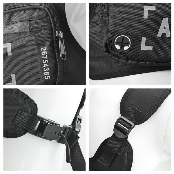 Outdoor Sport Brusttasche für Handy schwarz