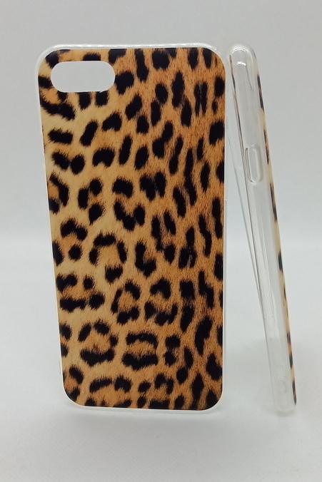 iPhone 7 geeignete Hülle Silikon Case Motiv Leopard