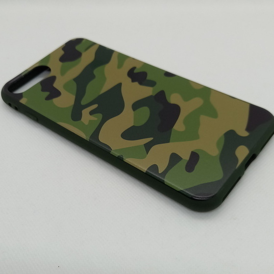 Handyhülle Silikon Case passend für iPhone 7 + Motiv Tarnung