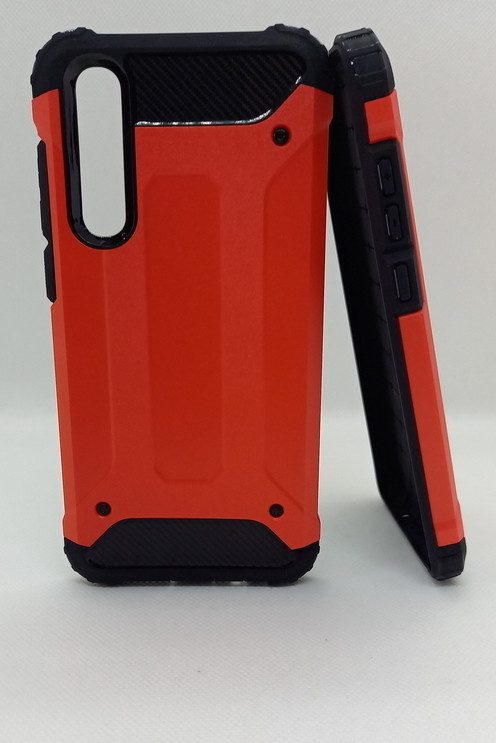 Huawei P30 geeignete Hülle Back Cover 2in1 rot