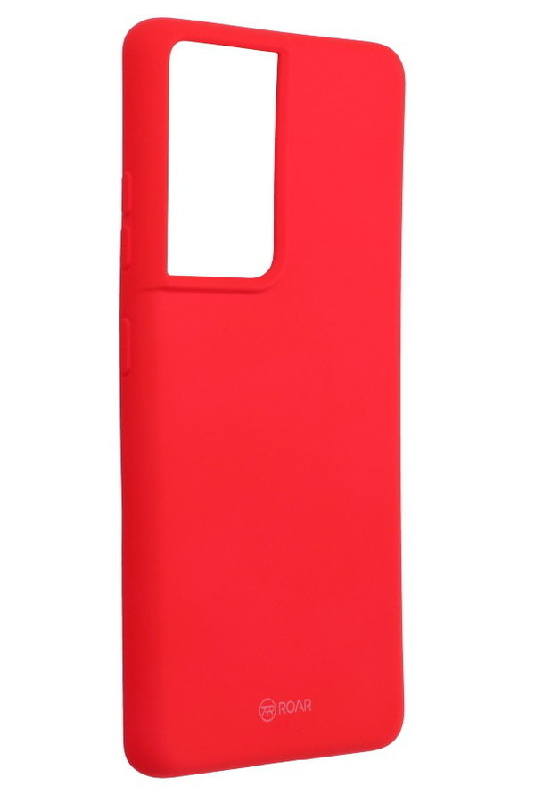 Handyhülle für Samsung S21 Ultra geeignet ROAR Colorful Jelly Case rot