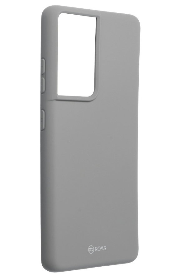 Handyhülle für Samsung S21 Ultra geeignet ROAR Colorful Jelly Case grau