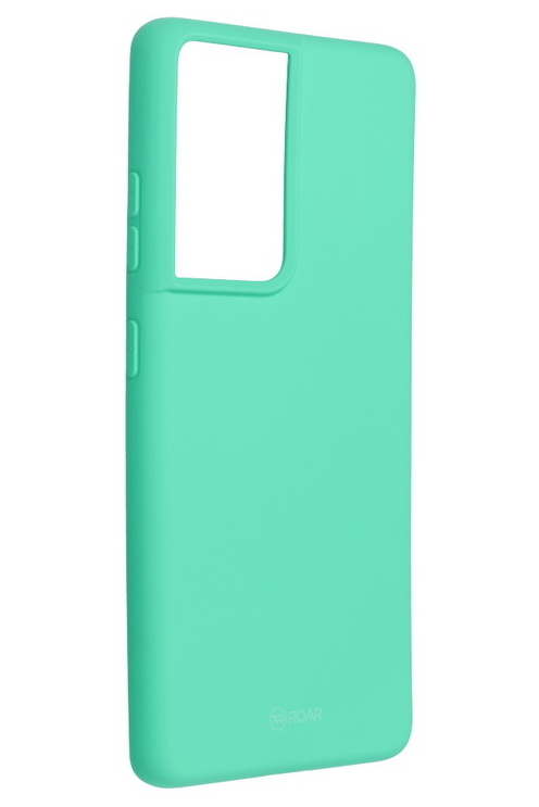 Handyhülle für Samsung S21 Ultra geeignet ROAR Colorful Jelly Case mint