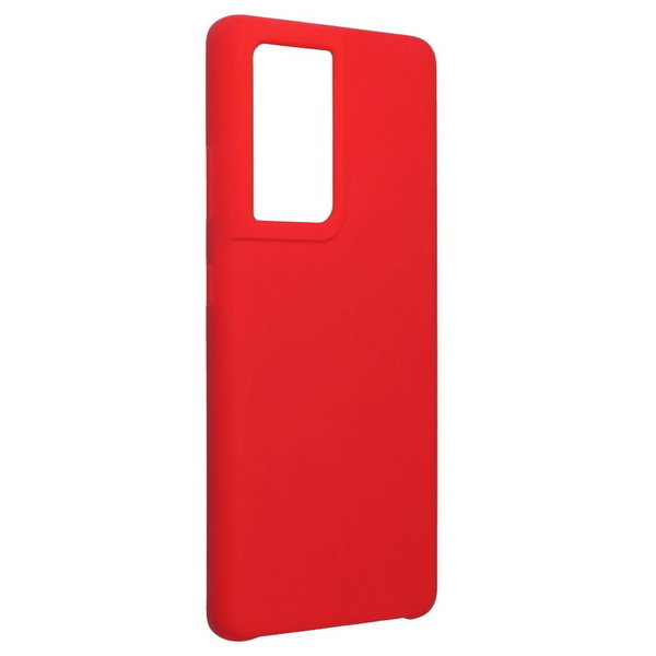 Handyhülle für Samsung S21 Ultra geeignet Silikon Case Soft Inlay rot