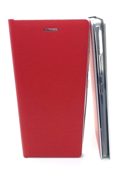 Handytasche Luna Book Silver rot passend für Samsung S20 Ultra 5G