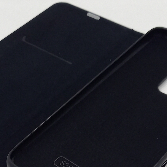 Handytasche Samsung S20 Ultra kompatibel im Carbon Look Book Case schwarz