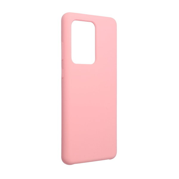 Samsung S20 Ultra geeignete Hülle Silikon Case Soft Inlay rosa