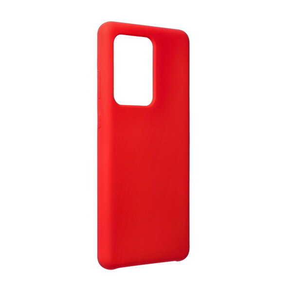 Handyhülle Silikon Case Soft Inlay passend für Samsung S20 Ultra 5G rot