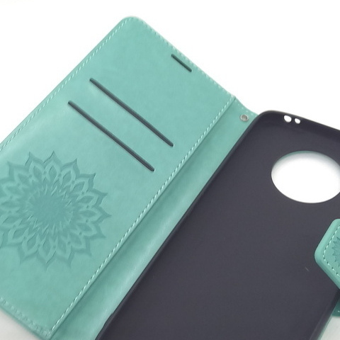 Handytasche für Xiaomi Mi10T Lite geeignet Kunstleder Motiv Mandala grün