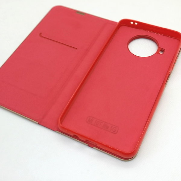 Handytasche Luna Book Gold rot passend für Xiaomi Mi 10T Lite 5G