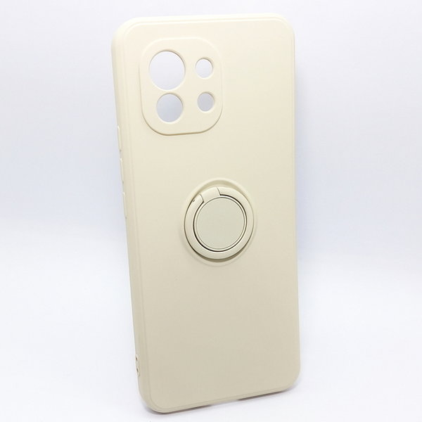 Handyhülle Soft Case Ring Halterung passend für Xiaomi Mi 11 grau