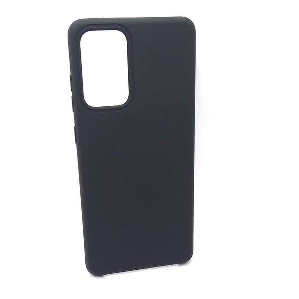 Handyhülle Silikon Case Soft Inlay passend für Samsung A72 5G schwarz