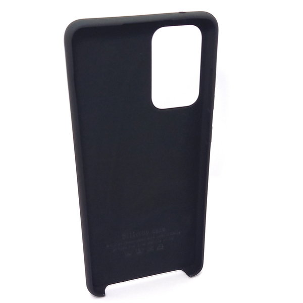 Handyhülle Silikon Case Soft Inlay passend für Samsung A72 5G schwarz