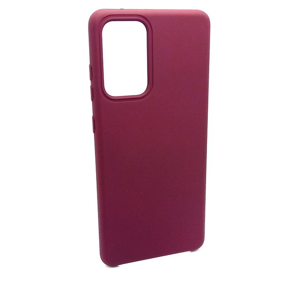 Samsung A72 geeignete Hülle Silikon Case Soft Inlay Burgund