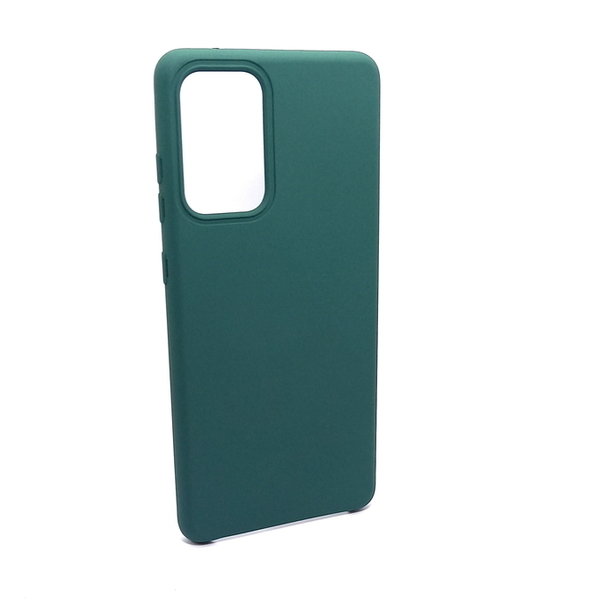 Samsung A72 geeignete Hülle Silikon Case Soft Inlay dunkelgrün