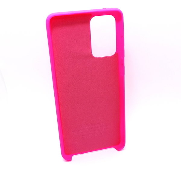 Samsung A72 geeignete Hülle Silikon Case Soft Inlay pink