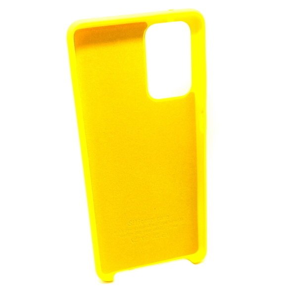 Handyhülle Silikon Case Soft Inlay passend für Samsung A72 5G gelb