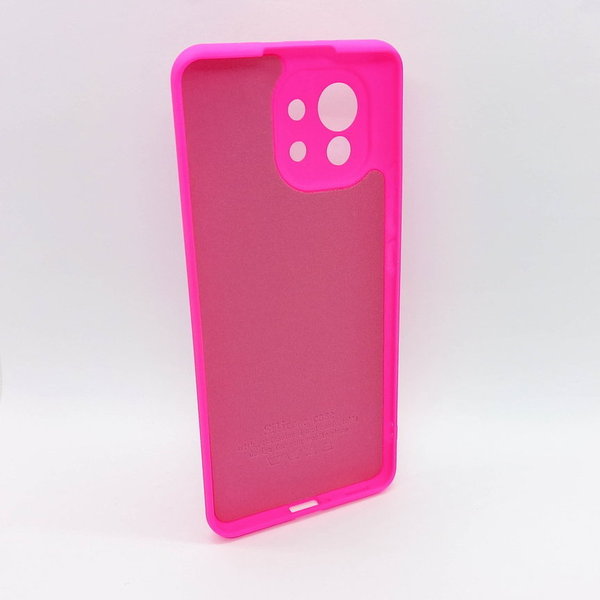 Xiaomi Mi 11 geeignete Hülle Silikon Case Soft Inlay pink