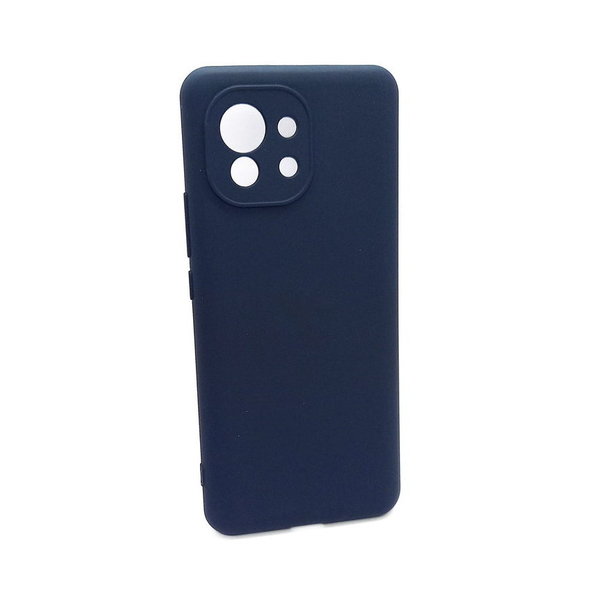 Xiaomi Mi 11 geeignete Hülle Silikon Case Soft Inlay dunkelblau