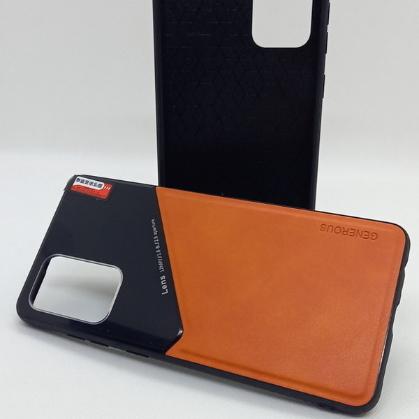 Generous Lens Hülle Magnet Case passend für Samsung A72 5G orange