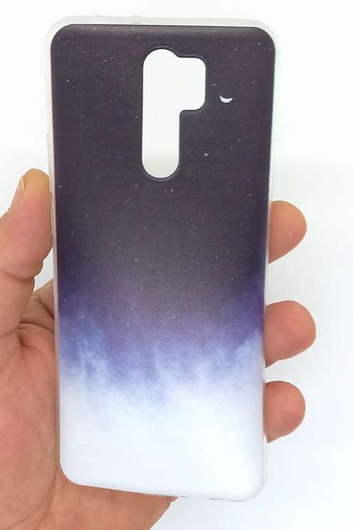 Handyhülle Silikon Case passend für Xiaomi Redmi 9 Motiv Moon