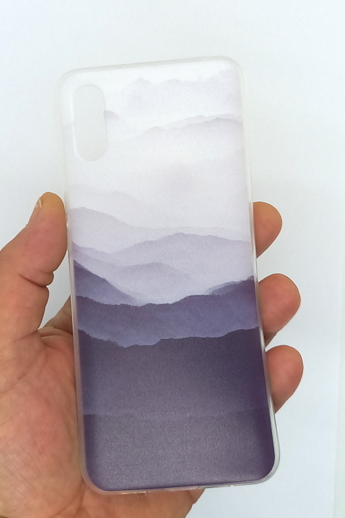 Xiaomi Redmi 9A geeignete Hülle Silikon Case mit Motiv Mountain
