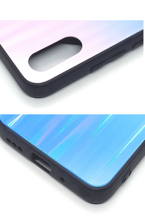 Handyhülle für Samsung A52 geeignet Back Cover Magic Glas Polareffekt pink