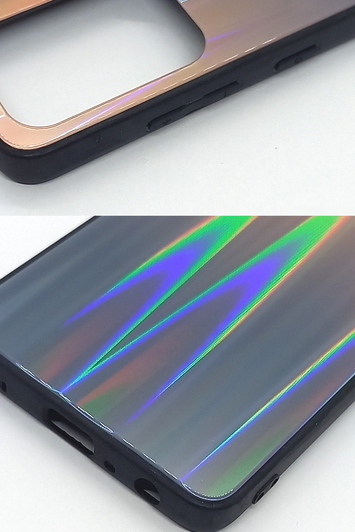 Handyhülle für Samsung A52 geeignet Magic Glas Polareffekt braun