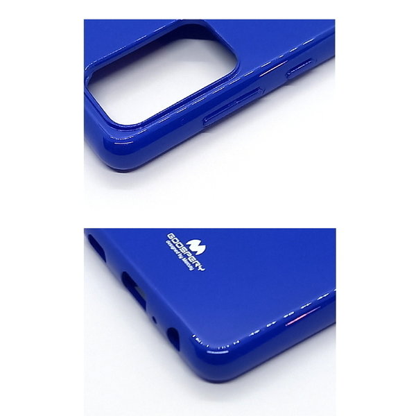 Samsung A72 geeignete Hülle Mercury Goospery Jelly Case blau