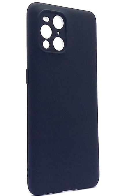 Handyhülle Silikon Case Soft Inlay passend für OPPO Find X3 schwarz