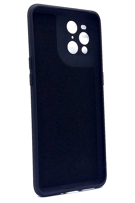 OPPO Find X3 geeignete Hülle Silikon Case Soft Inlay schwarz