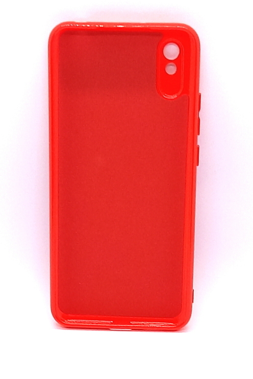 Xiaomi Redmi 9A geeignete Hülle Silicon Case Glitter Soft Inlay rot