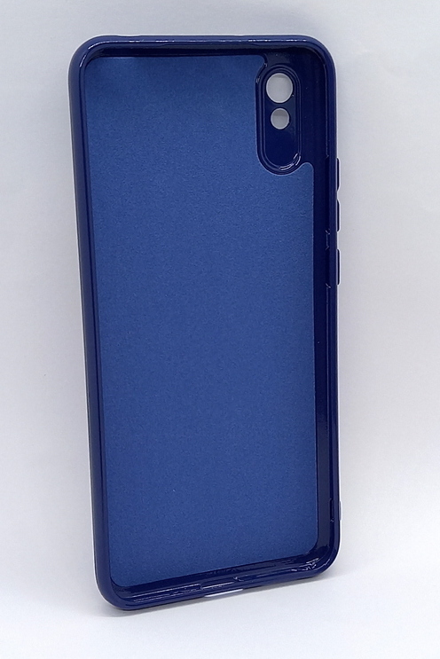 Handyhülle Silikon Case Glitter Soft Inlay passend für Xiaomi Redmi 9A Navy Blue