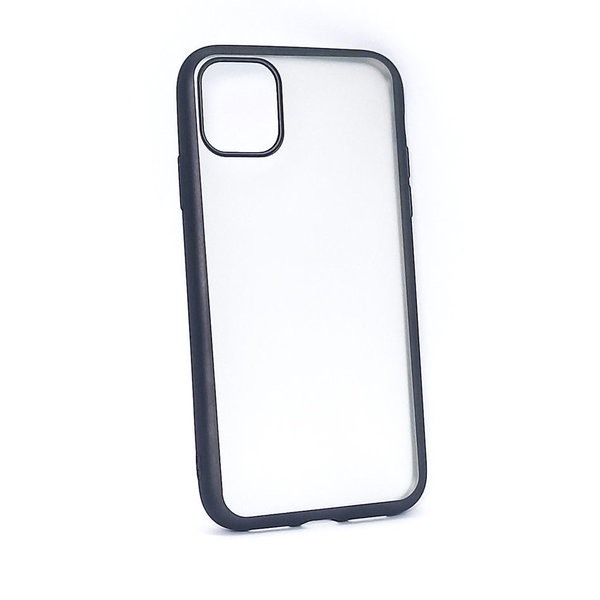 Hülle für iPhone 11 geeignet Silikon Case Back Cover matt schwarz