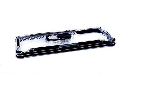 Back Cover Hülle Hard Case passend für Samsung S20 Ultra 5G transparent schwarz