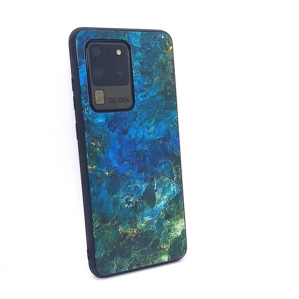 Samsung S20 Ultra geeignete Hülle Back Cover Case  Blue Muster